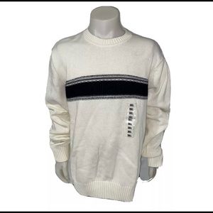 Geoffrey Beene Ivory 100% Cotton Sweater